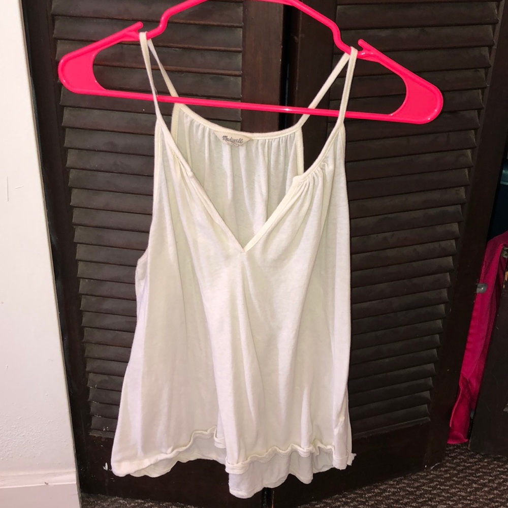 Madewell Cream Racerback Tank